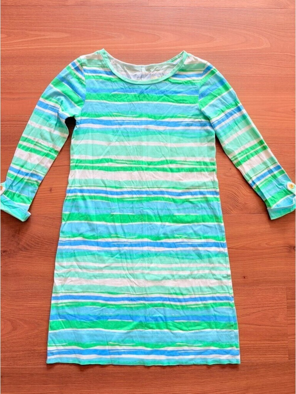 Lilly Pulitzer Linden Dress Seaspray Blu Blue Sea Stripe Size XS